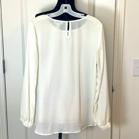 Loft Sweater w/Sheer Sleeves Size Medium - Picture 2 of 4